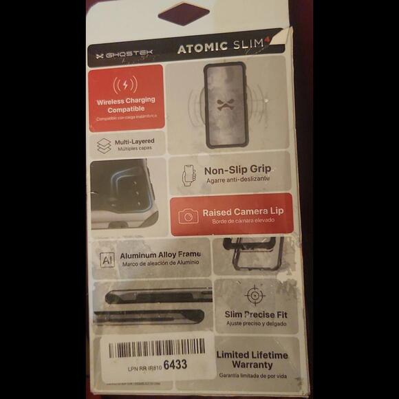 Ghostek ATOMIC slim Clear Phone Case Pixel Pro 7 For Women Pink Metal Bumper - Picture 4 of 9